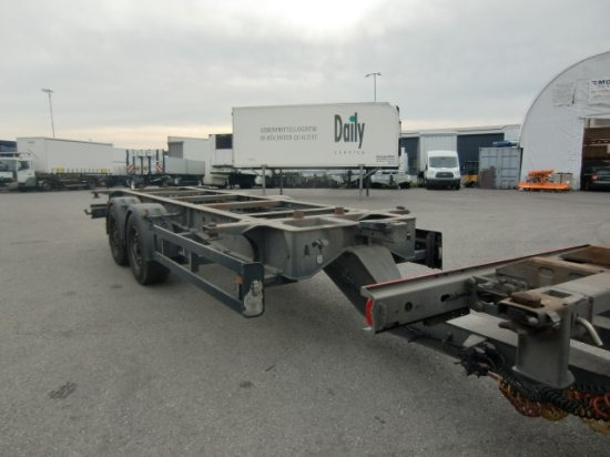 Scheuwimmer Tandem Lafette  teifgekoppelt - Container transporter/ Swap body trailer: picture 1