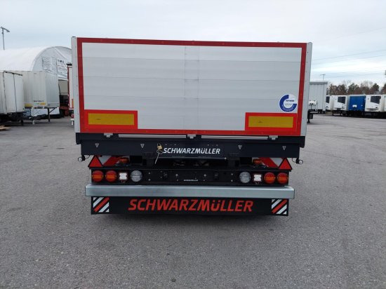 Schwarzmüller 2-Achs Jumbo-Baustoff-Plateauanhänger, BPW-Achsen, Alufelgen, - Dropside/ Flatbed trailer: picture 3