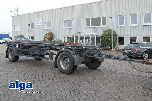 Schwarzmüller PV04PNP, Behälter 5-7m, Außenroller, SAF  - Roll-off/ Skip trailer: picture 1