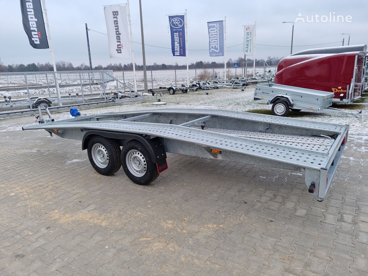 TA-NO Laweta SWISS 27.50 garbatka 5m x 2.1m DMC 2700 kg szwajcarka - Autotransporter trailer: picture 1