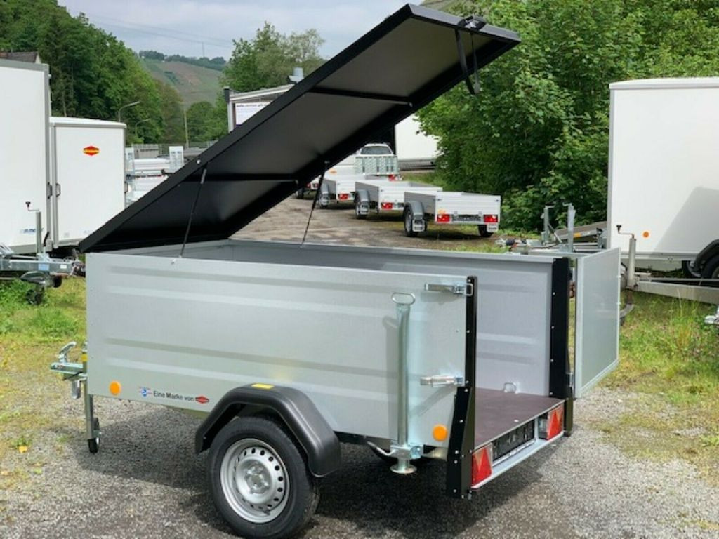 TPV KT-EU2 Kastenanhänger mit Deckel - Silbergrau-  - Car trailer: picture 3