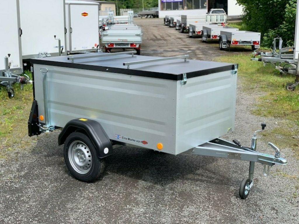 TPV KT-EU2 Koffer Anhänger mit Deckel - Silbergrau-  - Closed box trailer: picture 1
