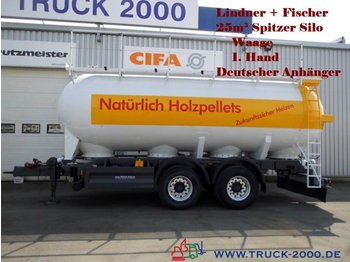 Spitzer Spitzer 25m³ Silo für Pellets Staub-Riesel-Waage - Tank trailer