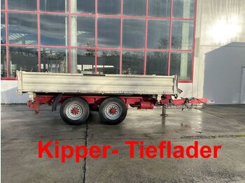Blomenröhr  13,5 t Tandemkipper- Tieflader, Wenig Benutzt  - Tipper trailer