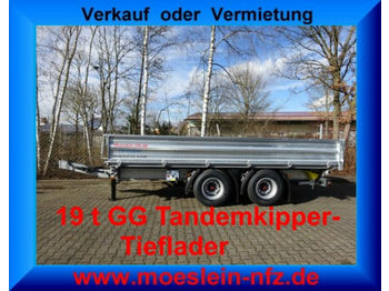 Möslein  19 t Tandem- 3 Seiten- Kipper Tieflader-- Neufa  - Tipper trailer