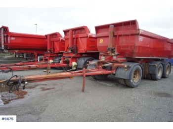  Norslep Annet SL-28T 3 axle (1+2) Tipper trailer with good tires - Tipper trailer