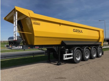 OZGUL Quad/A End Dump Trailer 35 cbm half pipe - Tipper trailer