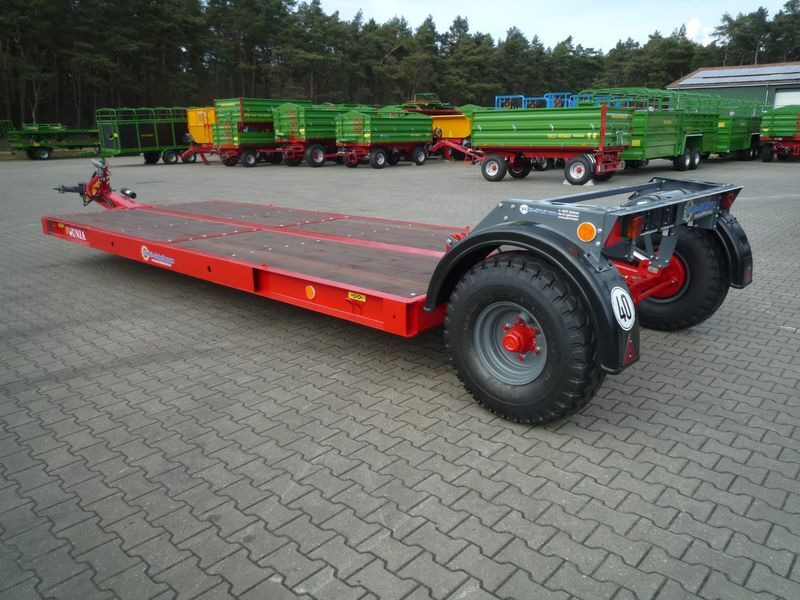 Unia Transportplattform / Tieflader PL-6, hydr.  - Low loader trailer: picture 2