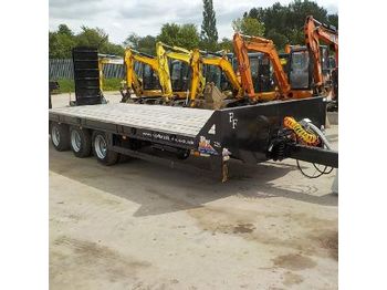 Dropside/ Flatbed trailer Unused 2017 PF Trailers 27 TON Tri Axle Draw Bar Low Loader c/w Hydraulic Ramps, Air Brakes, Commercial Axles - SA9PFLL27TA400510: picture 1