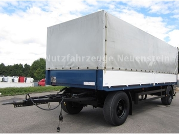 Curtainsider trailer WACKENHUT 18t 2-Achs Anhänger Pritsche/Plane Bordwand 80cm: picture 1