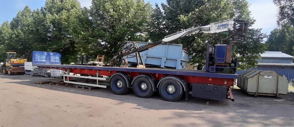 Weightlifter 3sps13.200 Kennis 8000 with crane  - Low loader trailer: picture 2