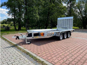 New Plant trailer Wiola B3540 MAX 3 axle trailer 3.5 T GVW machine transporter excavator: picture 4