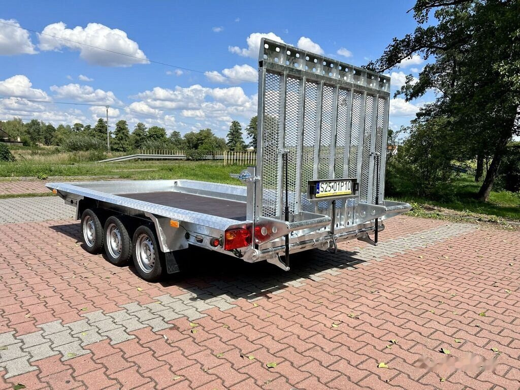 New Plant trailer Wiola B3540 MAX 3 axle trailer 3.5 T GVW machine transporter excavator: picture 4