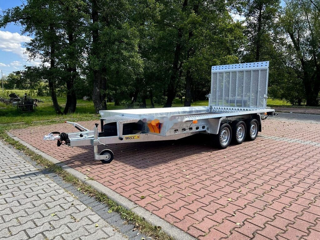 New Plant trailer Wiola B3540 MAX 3 axle trailer 3.5 T GVW machine transporter excavator: picture 5