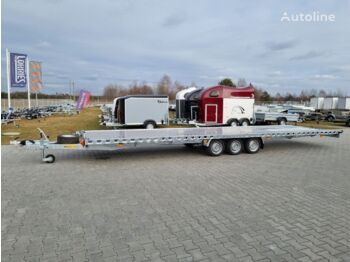 New Autotransporter trailer Wiola L35G85 8.5m long trailer for transport of 2 cars with 3 axles: picture 1