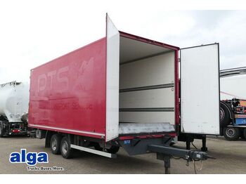 Closed box trailer Zebu, Tandem, Durchlader, 7.100mm lang, Verzinkt: picture 1