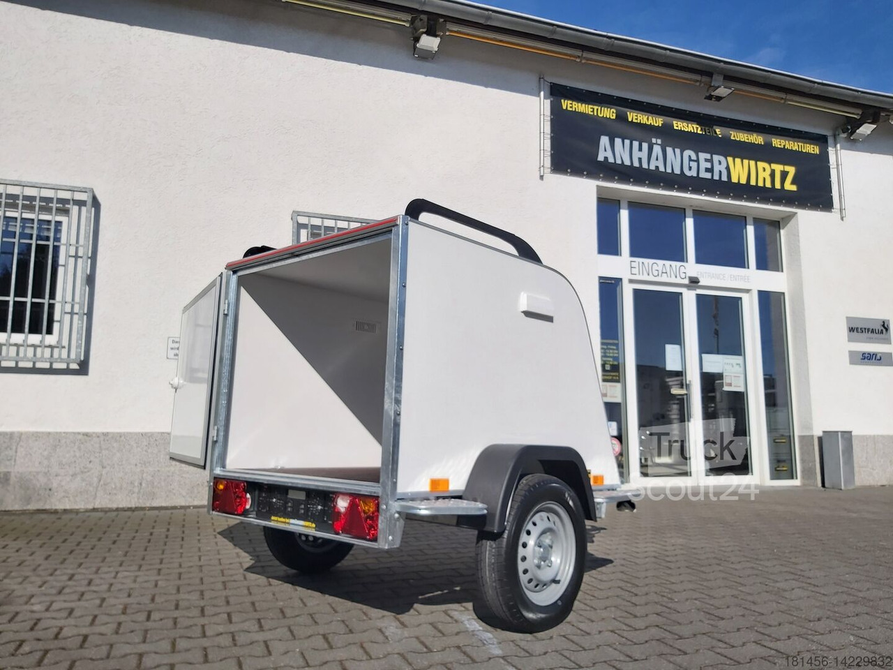 Aero Isokoffer Mini TF2 145x110x90cm 750kg 100km/H Reling Trittbretter Neu verfügbar - Closed box trailer: picture 2