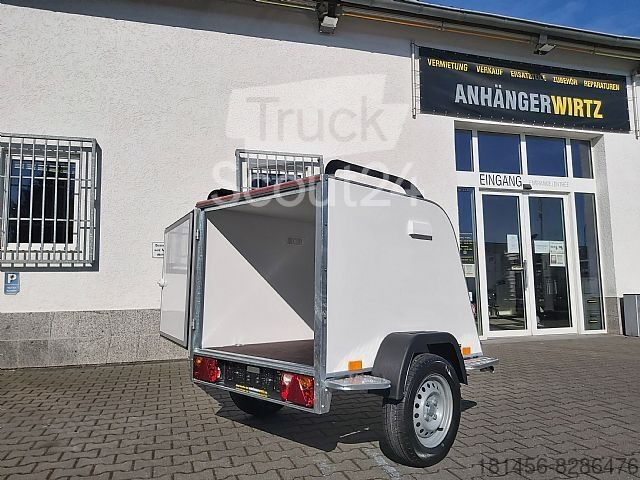 Aerodynamischer Gepäck Anhänger 750kg Hecktür - Closed box trailer: picture 1