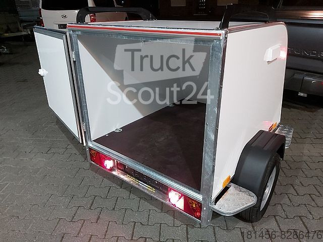 Aerodynamischer Gepäck Anhänger 750kg Hecktür - Closed box trailer: picture 5