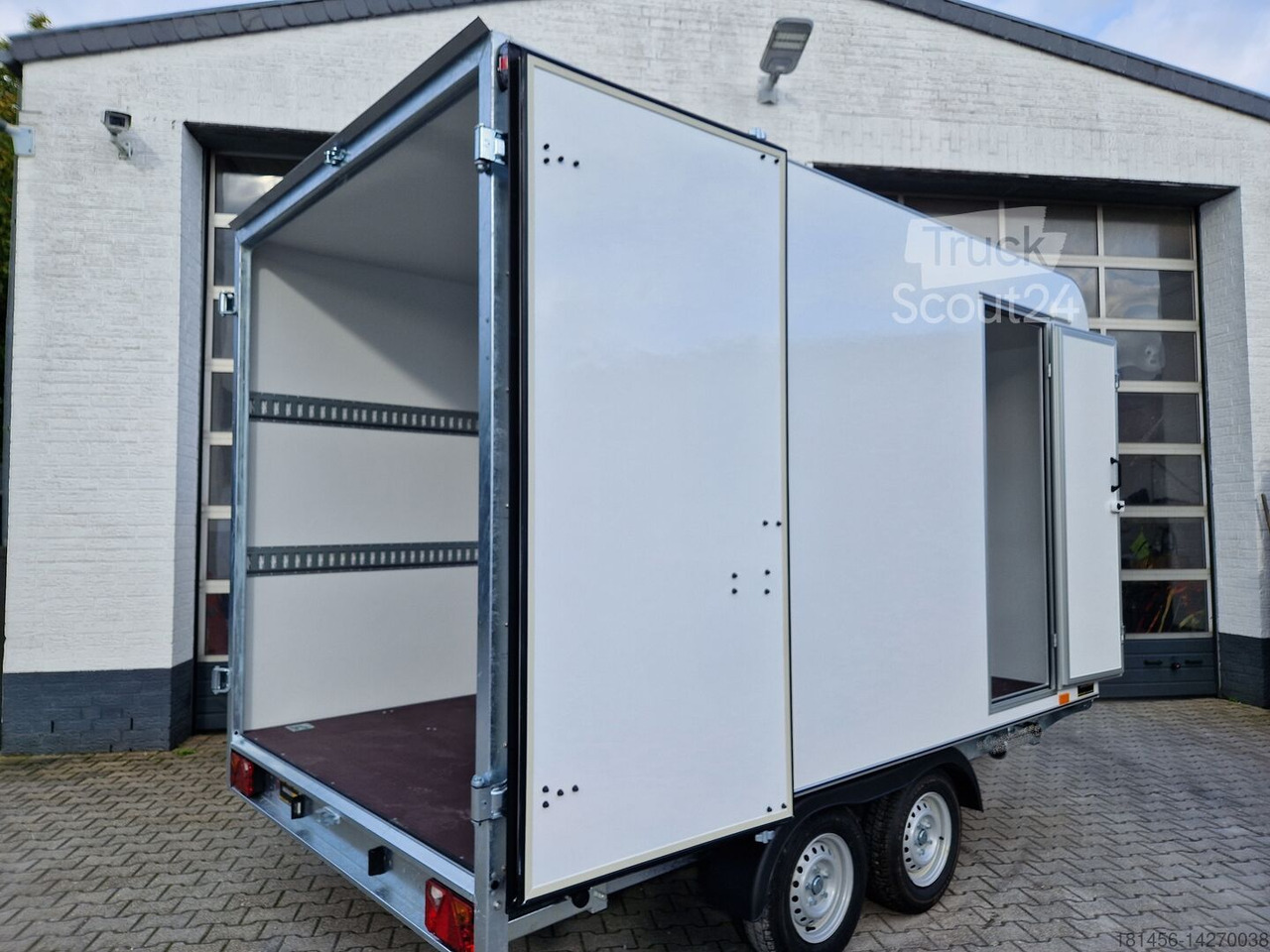 Direkt Verkauf Hochlader Iso aero Koffer mit Seitentür 360x200x210cm 2700kg 100 km/h - Closed box trailer: picture 4