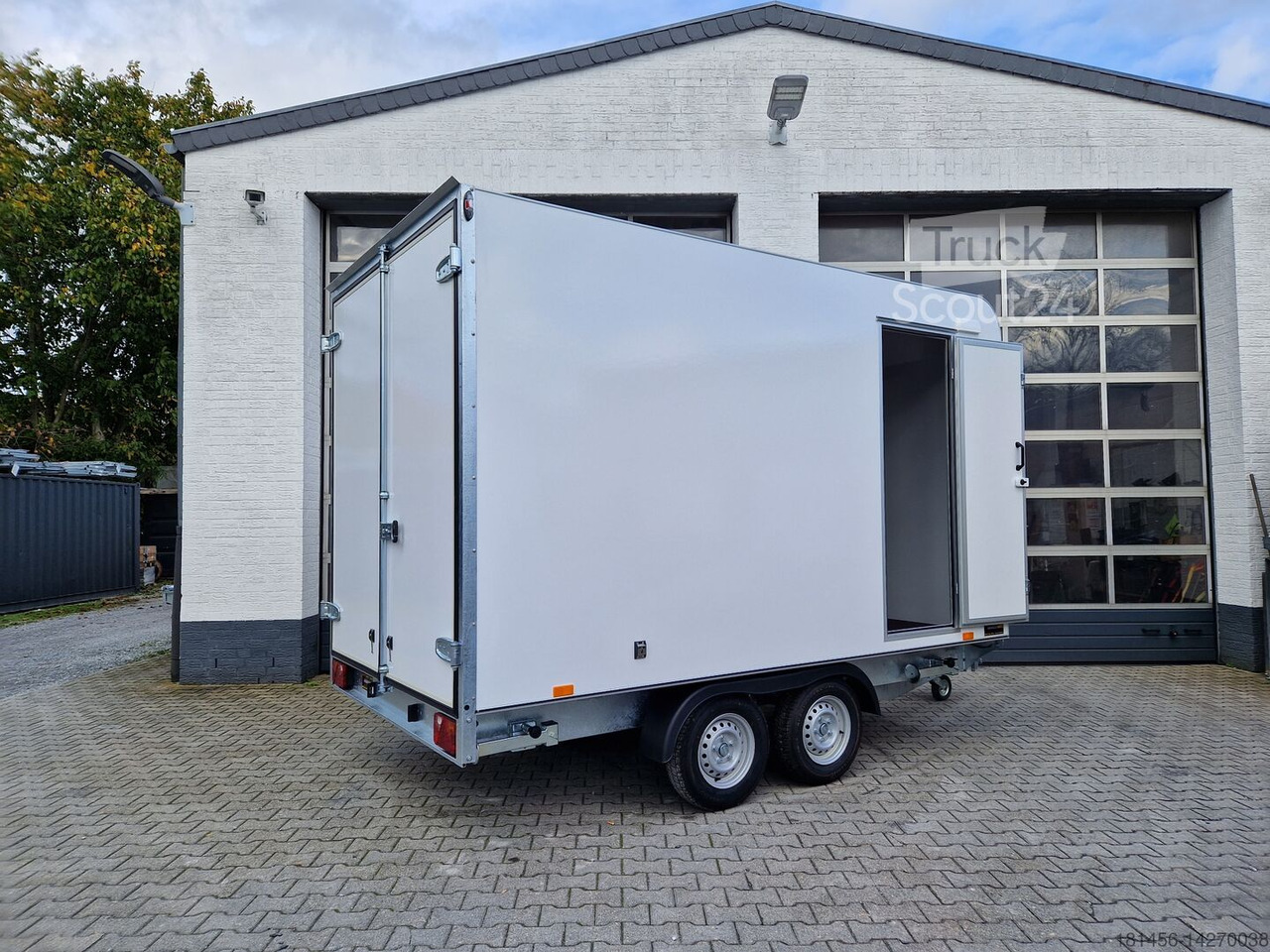 Direkt Verkauf Hochlader Iso aero Koffer mit Seitentür 360x200x210cm 2700kg 100 km/h - Closed box trailer: picture 2