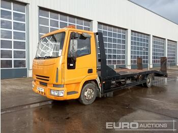 Dropside/ Flatbed truck for transportation of heavy machinery 2005 Iveco 75E17: picture 1