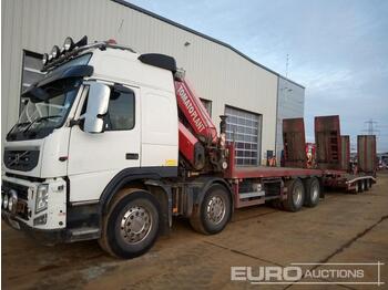 Dropside/ Flatbed truck for transportation of heavy machinery 2011 Volvo FM500: picture 1
