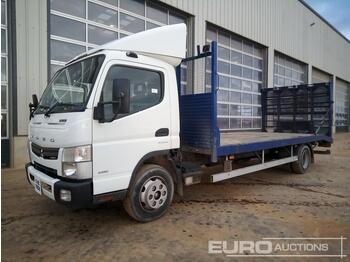 Dropside/ Flatbed truck for transportation of heavy machinery 2015 Mitsubishi Fuso 7C18: picture 1