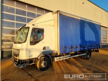 Curtainsider truck 2017 DAF LF150: picture 1