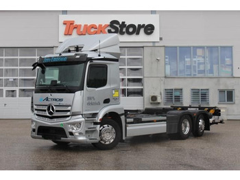 Mercedes-Benz eActros 300 L BDF Distronic Spur-Ass Totwinkel  - Container transporter/ Swap body truck