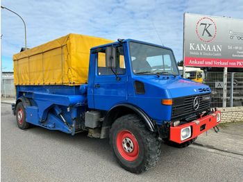 Unimog 427 Ruthmann Niederflurhubwagen Seilwinde  - Container transporter/ Swap body truck