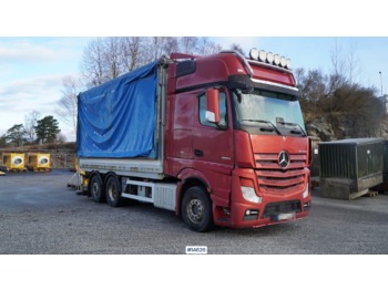 Curtainsider truck Mercedes Actros 2553