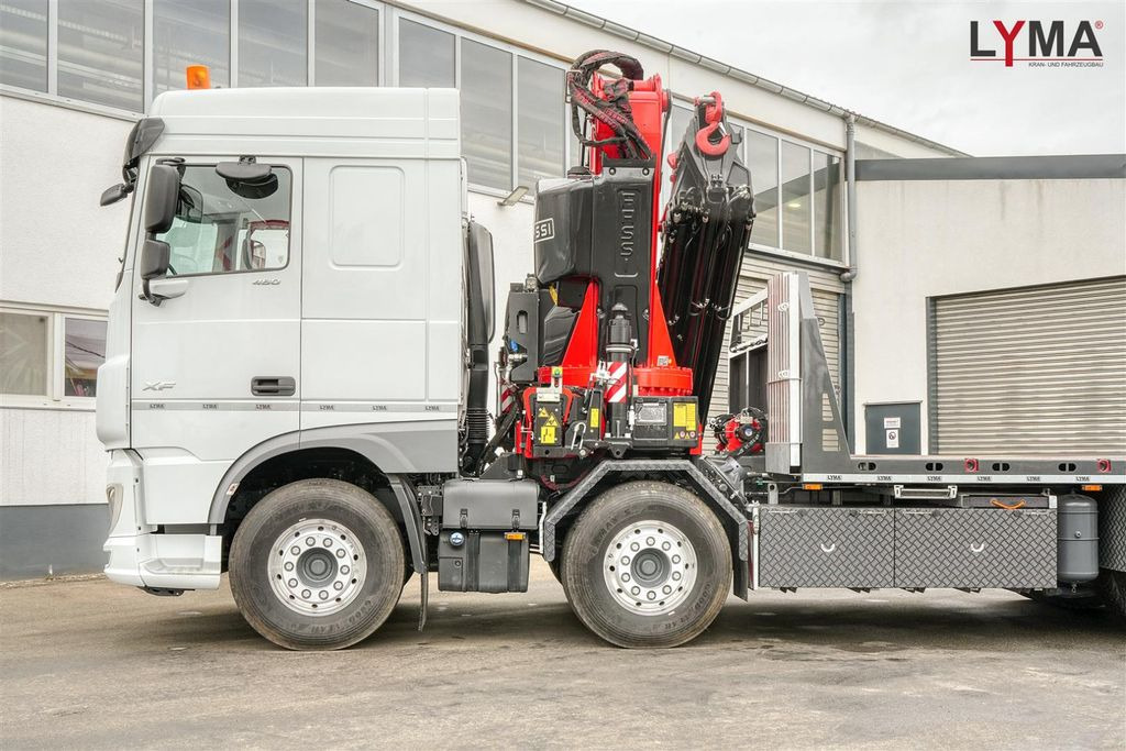 DAF 5x PIEC.- RIGHT HAND DRIVE - FASSI F710 - NOW Av  - Crane truck, Dropside/ Flatbed truck: picture 4
