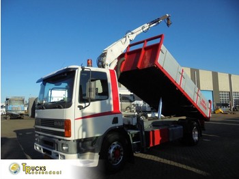 Tipper, Crane truck DAF 75.240 ATI + Manual + Kennis 11000 Crane + Kipper: picture 1