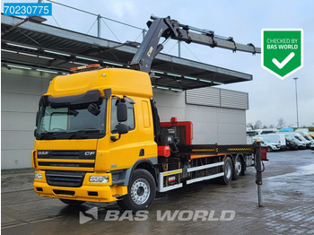 DAF CF75.310 6X2 RHD Manual Hiab 322EP-4 Hiduo Kran Crane Euro 5 - Dropside/ Flatbed truck, Crane truck: picture 1