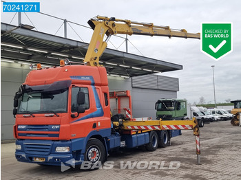 DAF CF85.360 6X2 NL-Truck Manual Hiab 477 EP-5 XS Hipro Kran Crane Euro 5 - Dropside/ Flatbed truck, Crane truck: picture 1