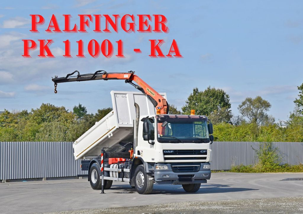 DAF CF 75.310 Kipper 4,30 m* PK 11001-KA* TOPZUSTAND  - Tipper, Crane truck: picture 1