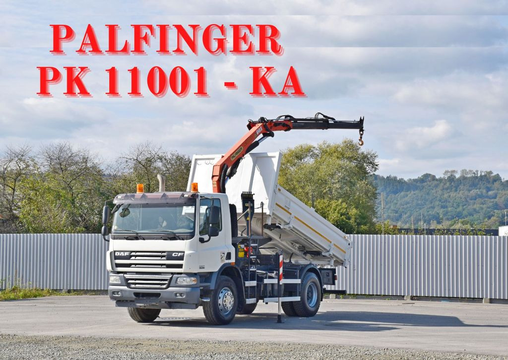 DAF CF 75.310 Kipper 4,30 m* PK 11001-KA* TOPZUSTAND  - Crane truck, Tipper: picture 1