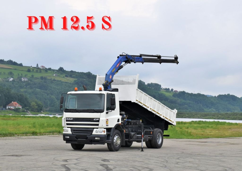 DAF CF 75.310 *Kipper 5,10 m* PM 12.5 S *TOPZUSTAND  - Tipper, Crane truck: picture 1