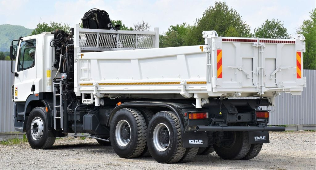 Crane truck DAF CF 85.340 KIPPER 4,90 m + KRAN *6x4: picture 8
