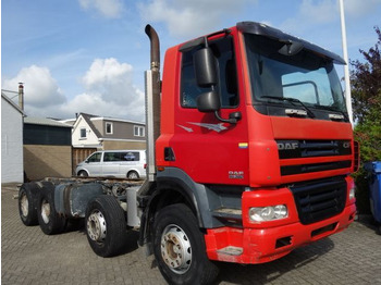 DAF CF 85.380 8x4 CHASSIS MANUAL GEARBOX STEEL SPRINGS - Cab chassis truck: picture 1