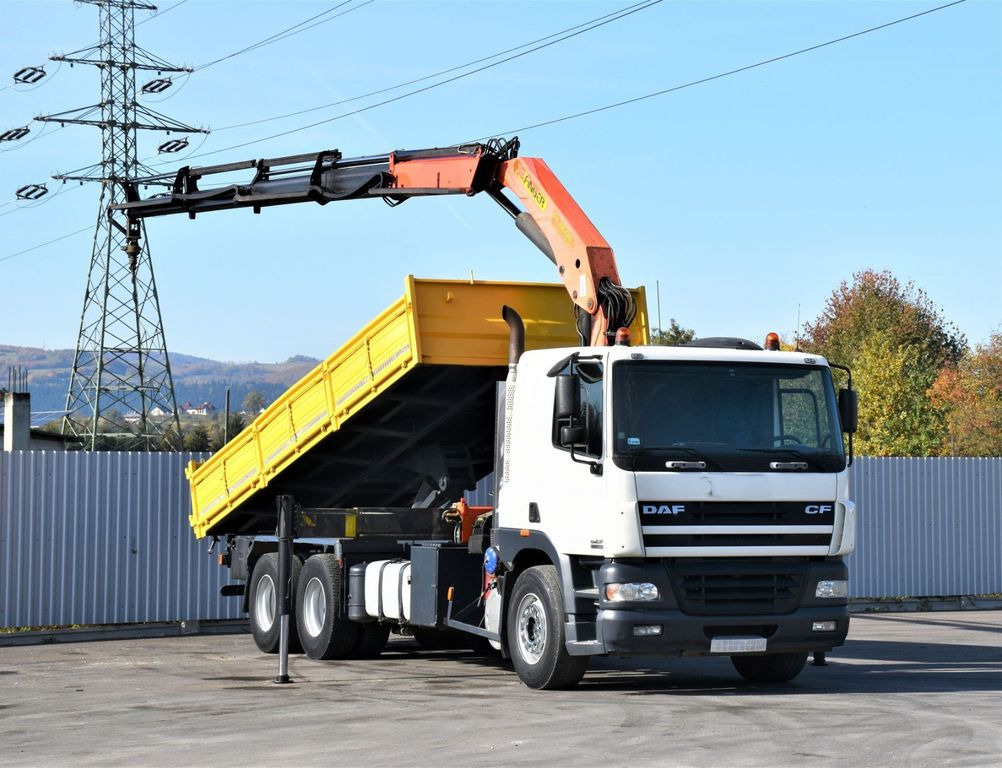 DAF CF 85.430 KIPPER 6,40 m+ PK 18500 /FUNK *6x4  - Tipper, Crane truck: picture 2