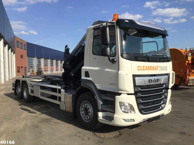 DAF FAN CF 430 HMF 23 ton/meter laadkraan + Welvaarts Weighing system - Hook lift truck, Crane truck: picture 5