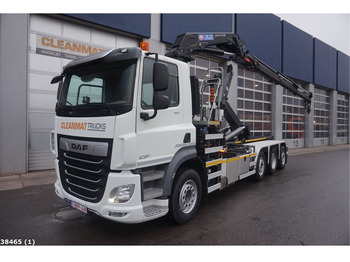 Hook lift truck, Crane truck DAF FAQ CF 460 8x2 HMF 26 ton/meter laadkraan: picture 1