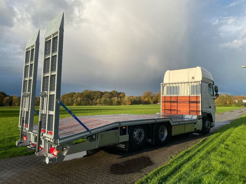 DAF XF 450 | FULL AIR | RETARDER | MACHINE LOW LOADER | HYDRO RAMPS | - Autotransporter truck: picture 4