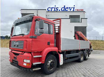Dropside/ flatbed truck MAN TGA 26.430 6x4H Palfinger PK 20002