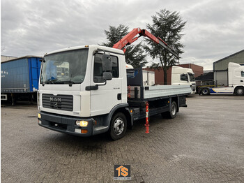 MAN TGL 8.180 4X2 BL KRAN - EURO 4 - BELGIUM TOP TRUCK - dropside/ flatbed truck
