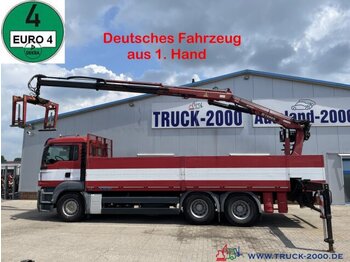MAN TGS 26.400 6x4 Atlas Terex TLC 165.2 11 m=1.5 to - dropside/ flatbed truck