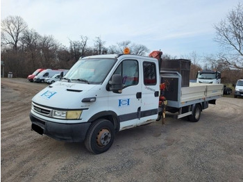IVECO Daily 65C17 Doka flatbed - Dropside/ Flatbed truck, Crane truck: picture 1