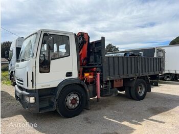 Dropside/ Flatbed truck, Crane truck IVECO EUROCARGO 150E24AK+GRUA: picture 1